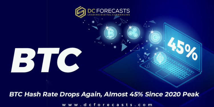 btc hash rate drops again