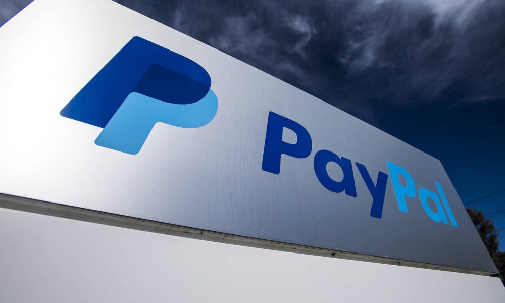 paypal records highest, trading, volume