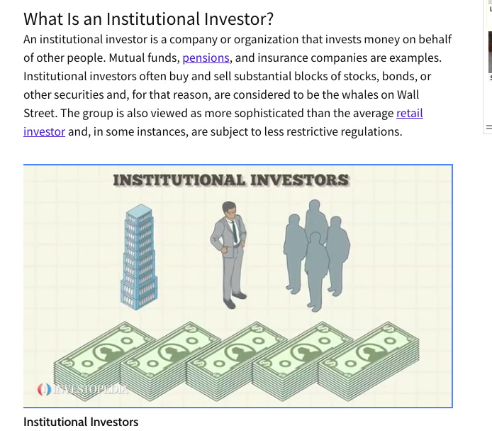 institutional investors
