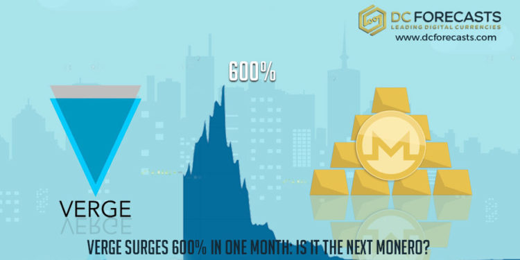 Verge Surges 600% In One Month: Is It The Next Monero?