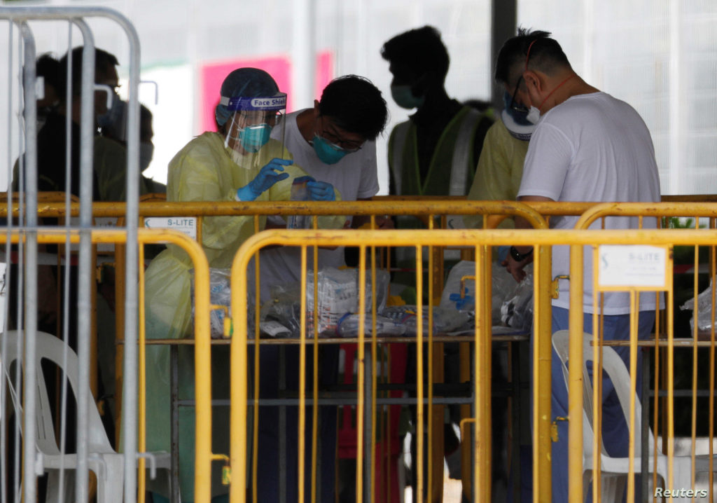 singapore coronavirus dormitories