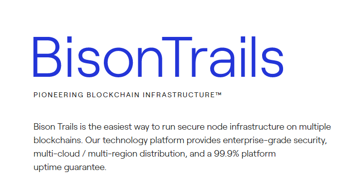 Bison Trails, near, blockchain