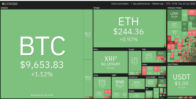 Crypto market performance