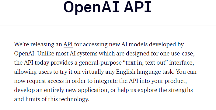 OpenAI, model, gpt3