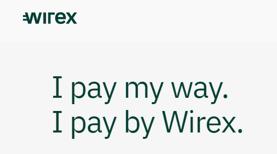 Wirex crypto debit card, mastercard