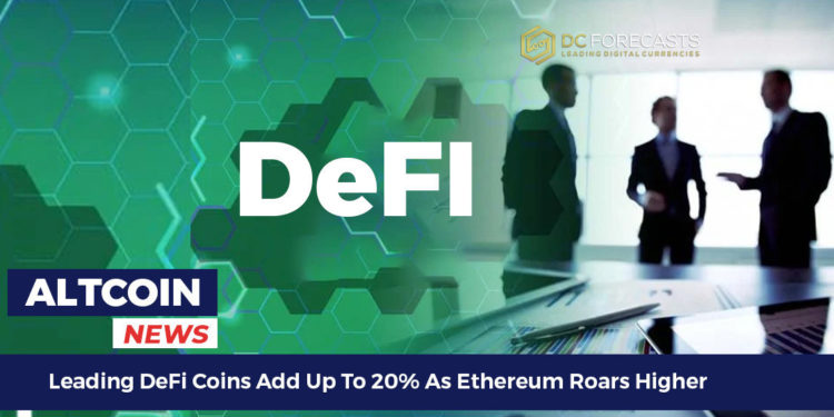 leading defi coins add