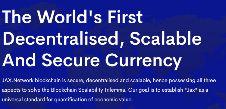 jax.network, blockchain, scalability, proof