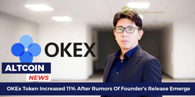 okex token increased