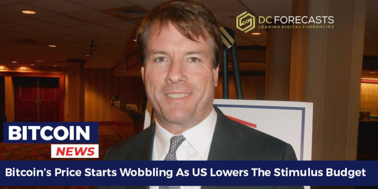 Bitcoin's price starts