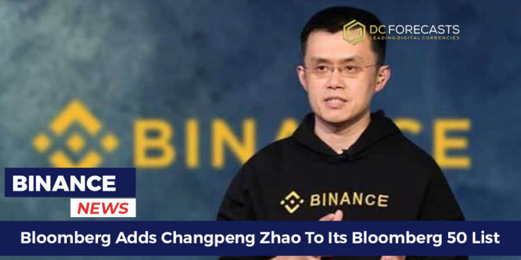 bloomberg adds, zhao, changpeng, exchange