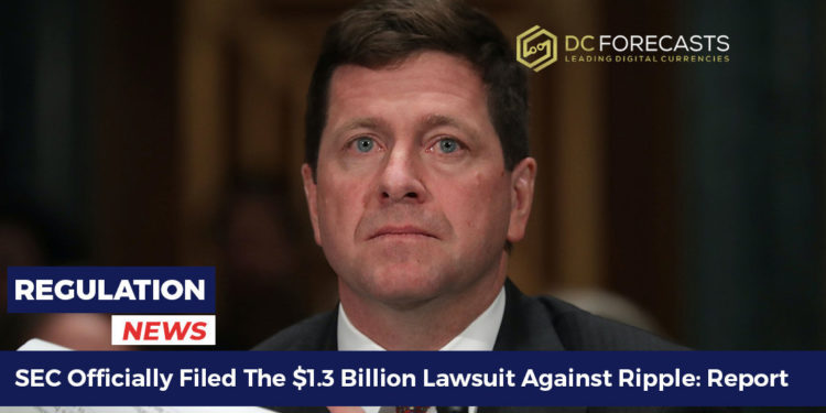 SEC officially filed