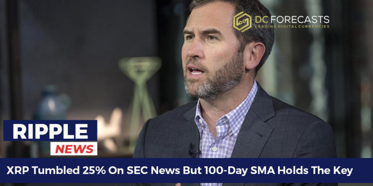 XRP Tumbled 25% On SEC News But 100-Day SMA Holds The Key