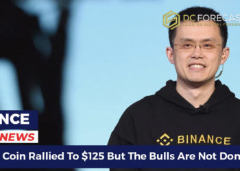 binance coin rallied to $125