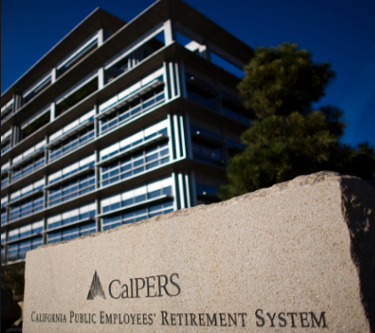 california's pension fund, riot, calpers, blockchain