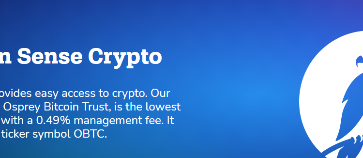 Osprey funds, king, bitcoin, btc, trust