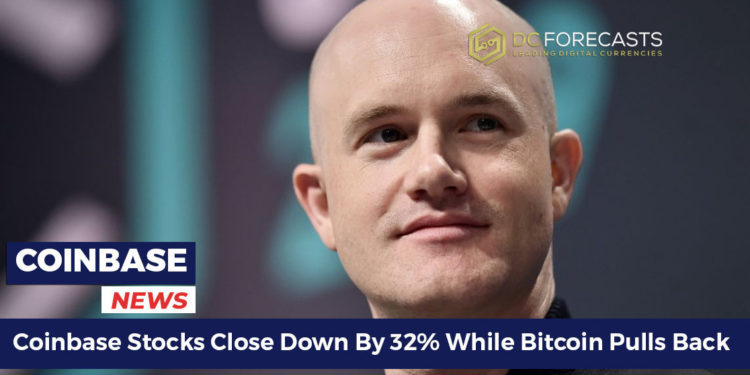 coinbase stocks close