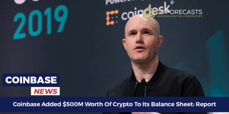 Coinbase Added $500M