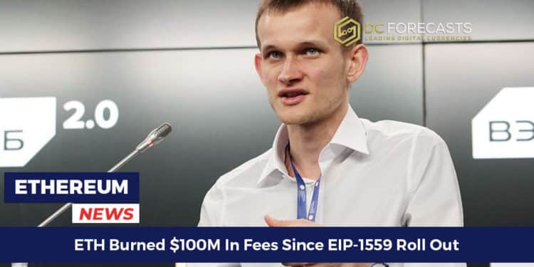 ETH Burned $100M