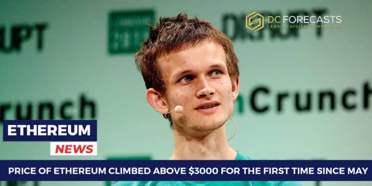 Price Of Ethereum Climbed