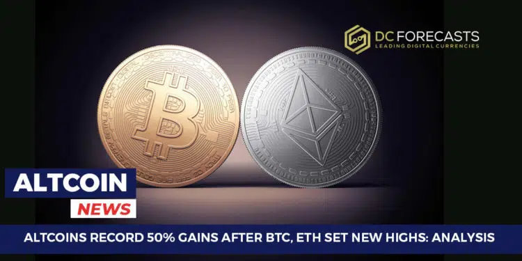 Altcoins Record 50%