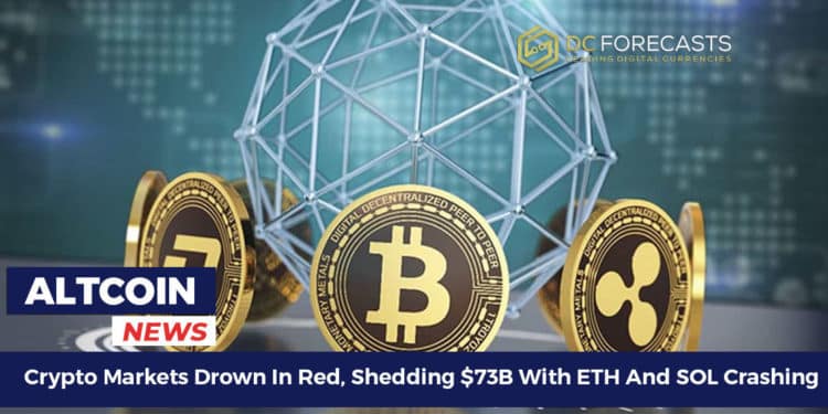 Crypto Markets Drown In Red