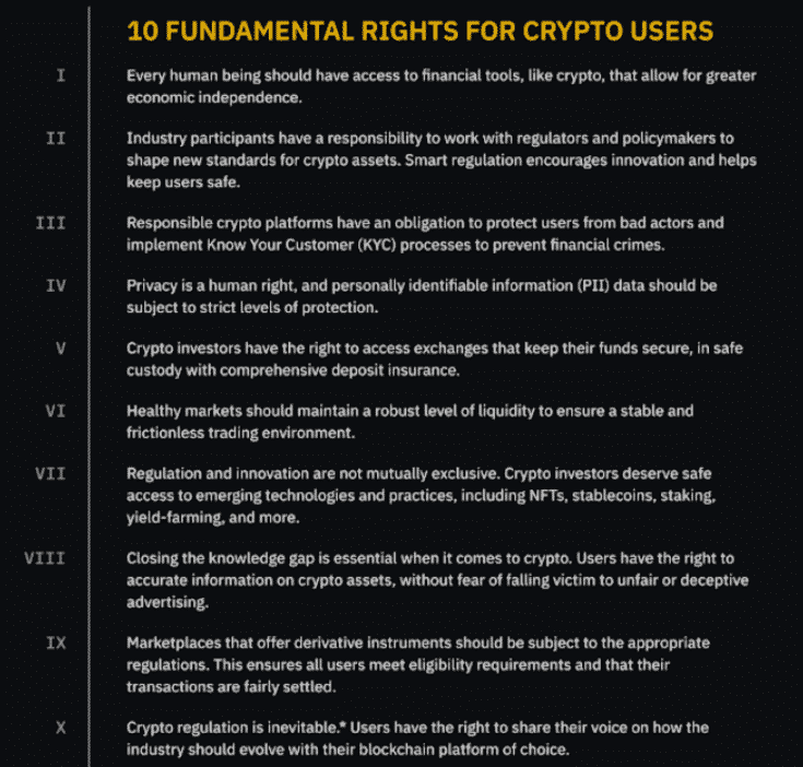 binance bill or rights