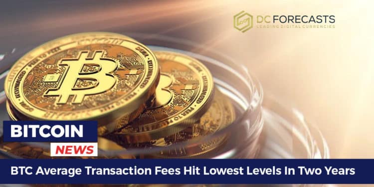 BTC Average Transaction Fees