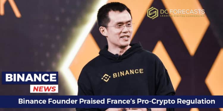 Binance Founder Praised