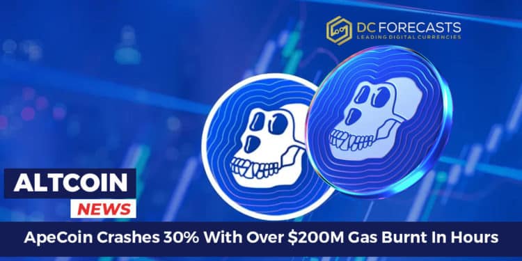 ApeCoin Crashes 30%