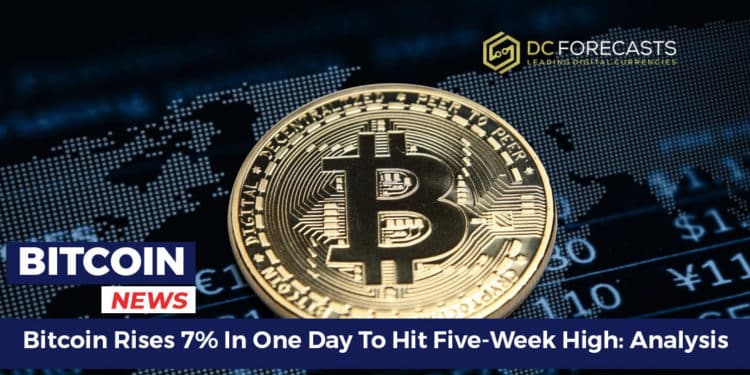 Bitcoin Rises 7% In One
