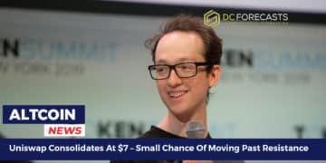 Uniswap consolidates at