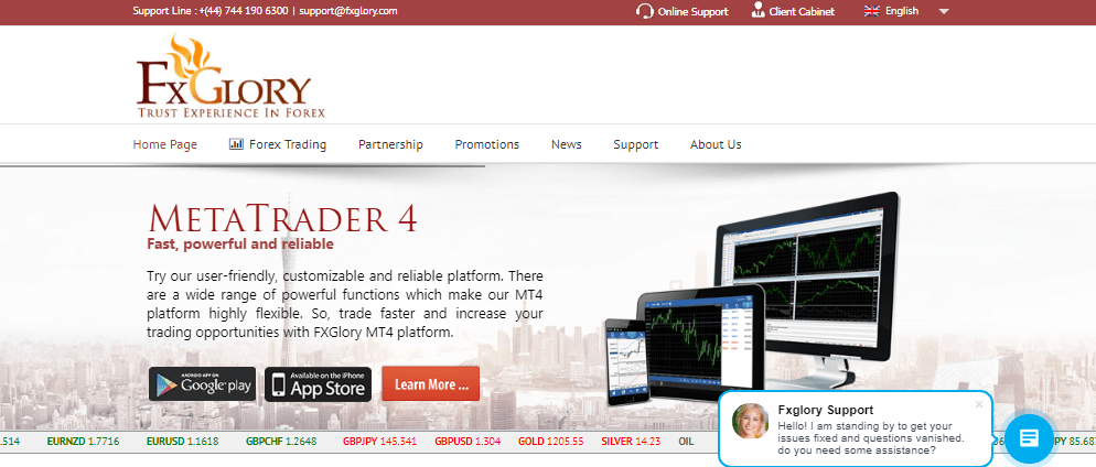 fxglory website review